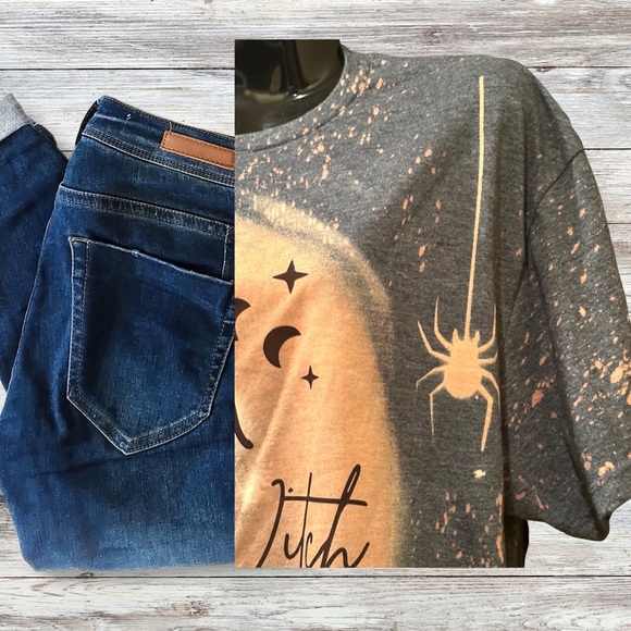 Hand Crafted One of a kind New I’m That Witch T-Shirt - Picture 2 of 12